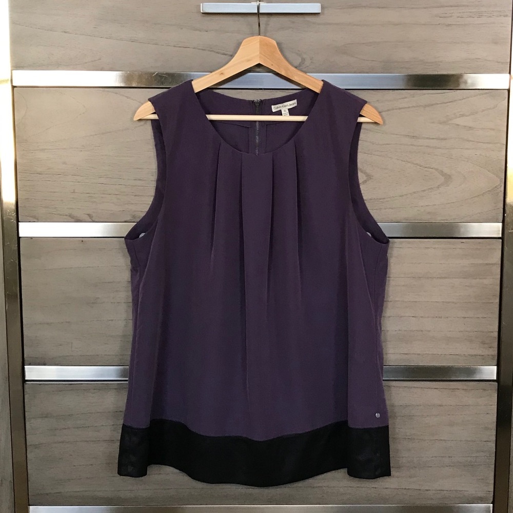 Calvin Klein Pleated Top